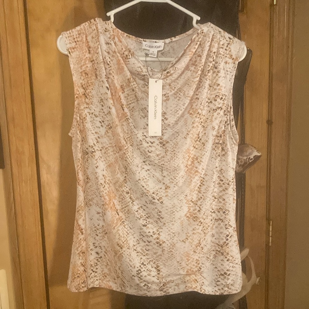 NWT Calvin Klein Snake Print Tank Top